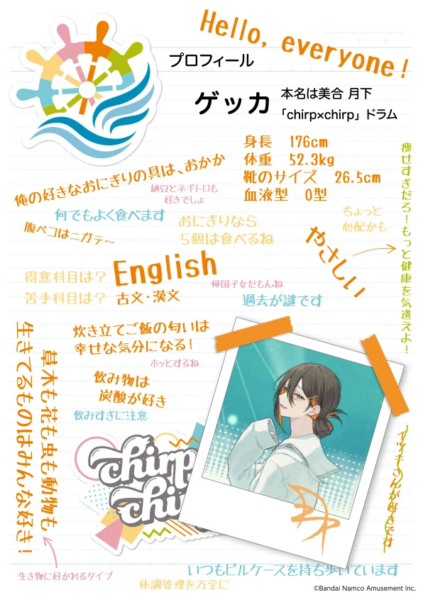 ゲッカ のプロフィールカード