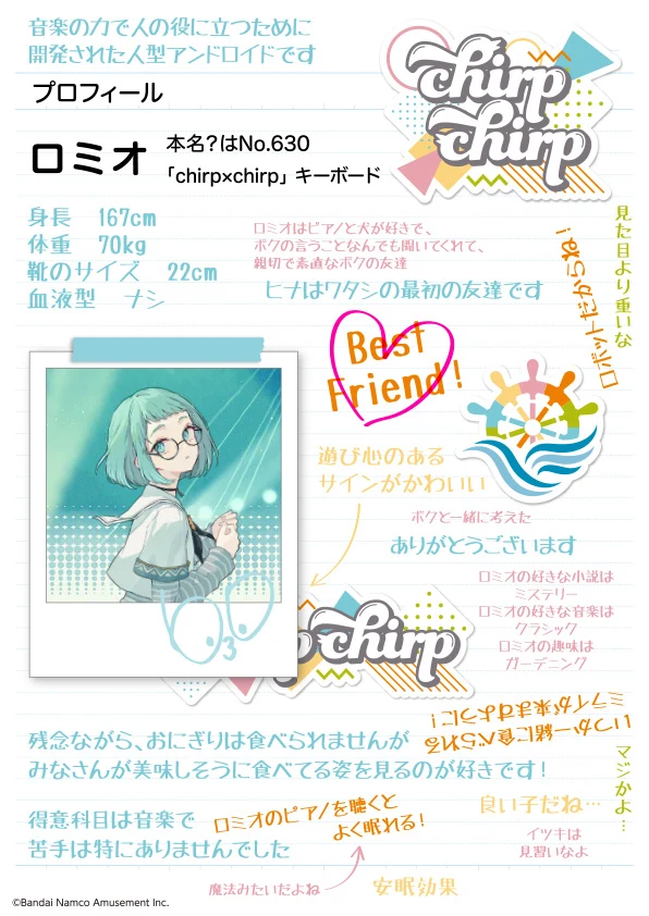 ロミオ のプロフィールカード